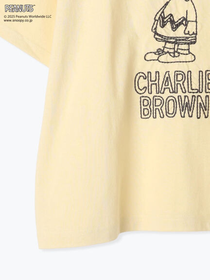 【PEANUTS×Samansa Mos2】ぽこぽこ刺繍Tee（オフホワイト/イエロー/ブルー）｜Samansa Mos2（サマンサ モスモス）通販