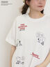 【PEANUTS×Samansa Mos2】75thアートTee（オフホワイト）｜Samansa Mos2（サマンサ モスモス）通販