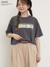 【PEANUTS×Samansa Mos2】75thアートTee（オフホワイト/チャコールグレー/キナリ）｜Samansa Mos2（サマンサ モスモス）通販