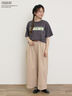 【PEANUTS×Samansa Mos2】75thアートTee（オフホワイト/チャコールグレー/キナリ）｜Samansa Mos2（サマンサ モスモス）通販