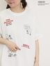 【PEANUTS×Samansa Mos2】75thアートTee（オフホワイト/チャコールグレー/キナリ）｜Samansa Mos2（サマンサ モスモス）通販
