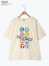 【PEANUTS×Samansa Mos2】75thアートTee（オフホワイト/チャコールグレー/キナリ）｜Samansa Mos2（サマンサ モスモス）通販
