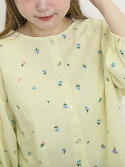 花刺繍前後2WAYブラウス（オフホワイト/ブラック/ベージュ/イエロー）｜Samansa Mos2（サマンサ モスモス）通販