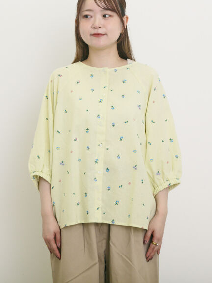 花刺繍前後2WAYブラウス（オフホワイト/ブラック/ベージュ/イエロー）｜Samansa Mos2（サマンサ モスモス）通販