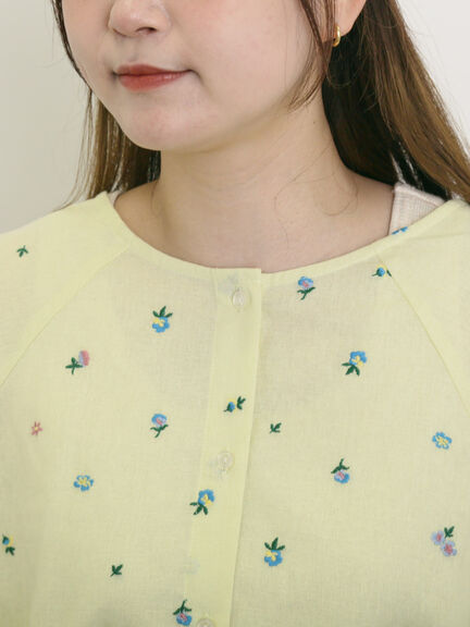 花刺繍前後2WAYブラウス（オフホワイト/ブラック/ベージュ/イエロー）｜Samansa Mos2（サマンサ モスモス）通販