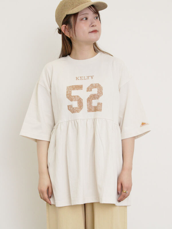 【KELTY×Samansa Mo2】ギャザーチュニックTシャツ（オフホワイト）｜Samansa Mos2（サマンサ モスモス）通販