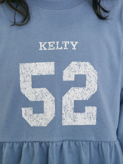 【KELTY×Samansa Mo2】ギャザーチュニックTシャツ（オフホワイト/ブラック/イエロー/サックスブルー）｜Samansa Mos2（サマンサ モスモス）通販
