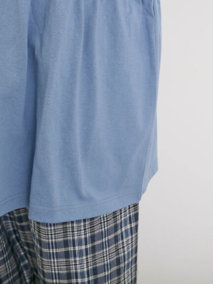 【KELTY×Samansa Mo2】ギャザーチュニックTシャツ（オフホワイト/ブラック/イエロー/サックスブルー）｜Samansa Mos2（サマンサ モスモス）通販