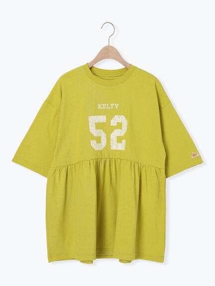 【KELTY×Samansa Mo2】ギャザーチュニックTシャツ（オフホワイト/ブラック/イエロー/サックスブルー）｜Samansa Mos2（サマンサ モスモス）通販