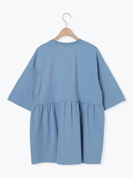 【KELTY×Samansa Mo2】ギャザーチュニックTシャツ（オフホワイト/ブラック/イエロー/サックスブルー）｜Samansa Mos2（サマンサ モスモス）通販