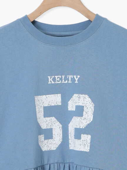 【KELTY×Samansa Mo2】ギャザーチュニックTシャツ（オフホワイト/ブラック/イエロー/サックスブルー）｜Samansa Mos2（サマンサ モスモス）通販