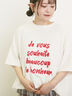【UVカット】ロゴプリントTシャツ（オフホワイト/ブラック/オレンジ/ブルー）｜Samansa Mos2（サマンサ モスモス）通販