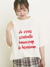 【UVカット】ロゴプリントTシャツ（オフホワイト/ブラック/オレンジ/ブルー）｜Samansa Mos2（サマンサ モスモス）通販