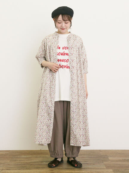 【UVカット】ロゴプリントTシャツ（オフホワイト/ブラック/オレンジ/ブルー）｜Samansa Mos2（サマンサ モスモス）通販