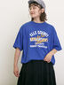 【UVカット】ロゴプリントTシャツ（オフホワイト/ブラック/オレンジ/ブルー）｜Samansa Mos2（サマンサ モスモス）通販
