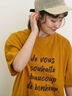 【UVカット】ロゴプリントTシャツ（オフホワイト/ブラック/オレンジ/ブルー）｜Samansa Mos2（サマンサ モスモス）通販