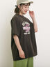 【UVカット】ロゴプリントTシャツ（オフホワイト/ブラック/オレンジ/ブルー）｜Samansa Mos2（サマンサ モスモス）通販