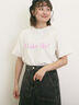 【UVカット】スラブ天竺ロゴプリントTシャツ（オフホワイト）｜Samansa Mos2（サマンサ モスモス）通販