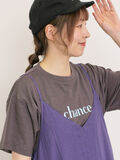 【UVカット】スラブ天竺ロゴプリントTシャツ（チャコールグレー）｜Samansa Mos2（サマンサ モスモス）通販