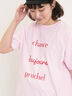 【UVカット】スラブ天竺ロゴプリントTシャツ（ピンク）｜Samansa Mos2（サマンサ モスモス）通販