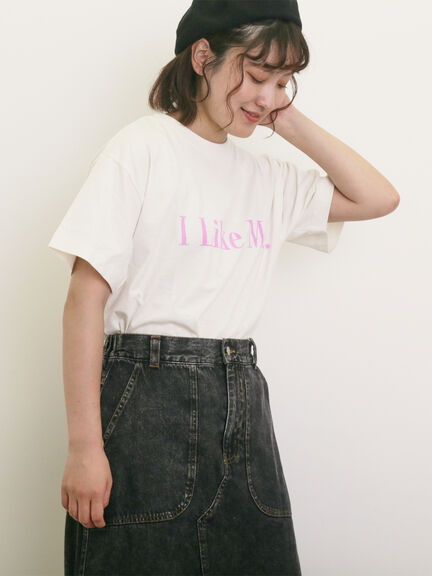 【UVカット】スラブ天竺ロゴプリントTシャツ（オフホワイト/チャコールグレー/ピンク/ミント）｜Samansa Mos2（サマンサ モスモス）通販