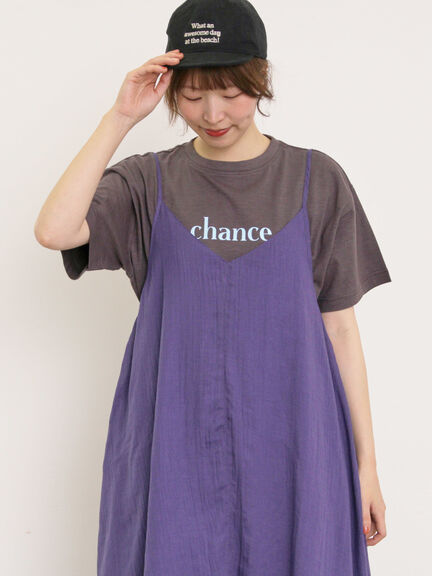 【UVカット】スラブ天竺ロゴプリントTシャツ（オフホワイト/チャコールグレー/ピンク/ミント）｜Samansa Mos2（サマンサ モスモス）通販