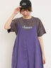 【UVカット】スラブ天竺ロゴプリントTシャツ（オフホワイト/チャコールグレー/ピンク/ミント）｜Samansa Mos2（サマンサ モスモス）通販