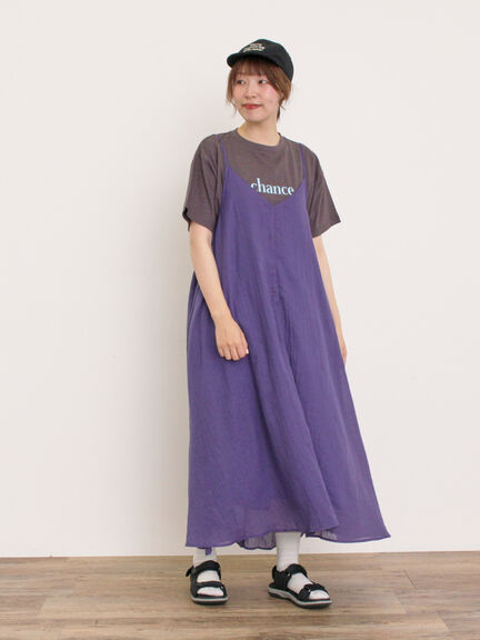 【UVカット】スラブ天竺ロゴプリントTシャツ（オフホワイト/チャコールグレー/ピンク/ミント）｜Samansa Mos2（サマンサ モスモス）通販