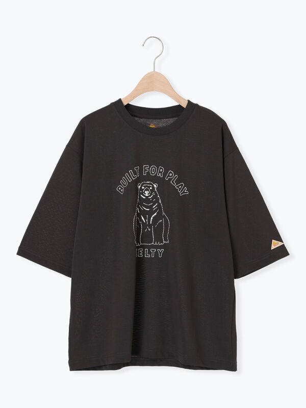【KELTY×Samansa Mos2】ベアー刺繍Tシャツ（チャコールグレー）｜Samansa Mos2（サマンサ モスモス）通販