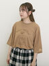 【KELTY×Samansa Mos2】ベアー刺繍Tシャツ（オフホワイト/チャコールグレー/モカ/グリーン）｜Samansa Mos2（サマンサ モスモス）通販