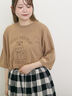 【KELTY×Samansa Mos2】ベアー刺繍Tシャツ（オフホワイト/チャコールグレー/モカ/グリーン）｜Samansa Mos2（サマンサ モスモス）通販