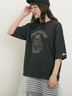 【KELTY×Samansa Mos2】ベアー刺繍Tシャツ（オフホワイト/チャコールグレー/モカ/グリーン）｜Samansa Mos2（サマンサ モスモス）通販