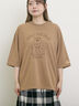 【KELTY×Samansa Mos2】ベアー刺繍Tシャツ（オフホワイト/チャコールグレー/モカ/グリーン）｜Samansa Mos2（サマンサ モスモス）通販