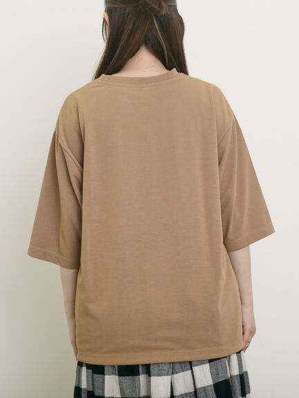 【KELTY×Samansa Mos2】ベアー刺繍Tシャツ（オフホワイト/チャコールグレー/モカ/グリーン）｜Samansa Mos2（サマンサ モスモス）通販