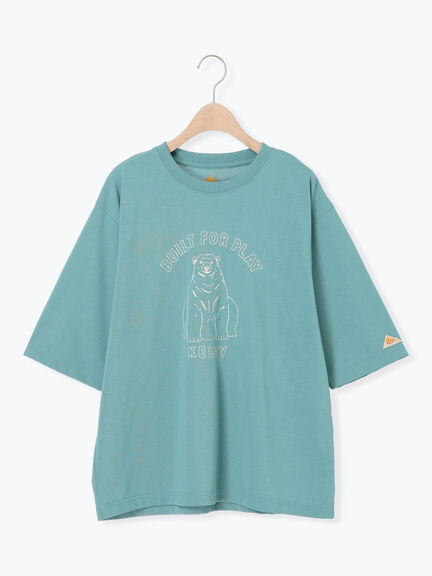 【KELTY×Samansa Mos2】ベアー刺繍Tシャツ（オフホワイト/チャコールグレー/モカ/グリーン）｜Samansa Mos2（サマンサ モスモス）通販
