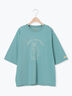 【KELTY×Samansa Mos2】ベアー刺繍Tシャツ（オフホワイト/チャコールグレー/モカ/グリーン）｜Samansa Mos2（サマンサ モスモス）通販