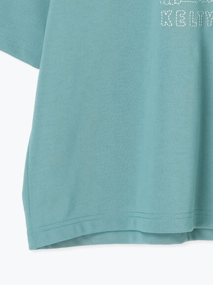 【KELTY×Samansa Mos2】ベアー刺繍Tシャツ（オフホワイト/チャコールグレー/モカ/グリーン）｜Samansa Mos2（サマンサ モスモス）通販