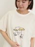 パラソル刺繍Tシャツ（オフホワイト/グレー/チャコールグレー）｜Samansa Mos2（サマンサ モスモス）通販