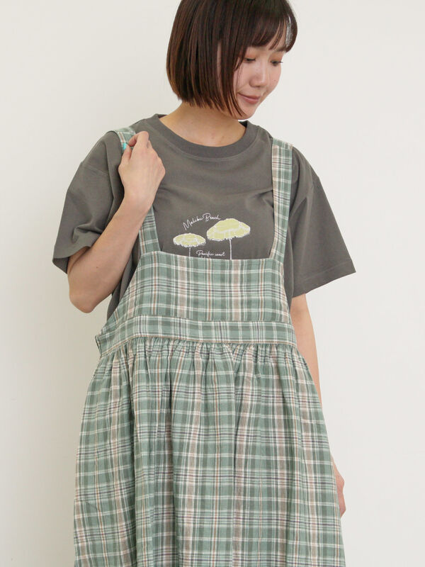パラソル刺繍Tシャツ（チャコールグレー）｜Samansa Mos2（サマンサ モスモス）通販