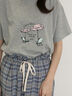 パラソル刺繍Tシャツ（オフホワイト/グレー/チャコールグレー）｜Samansa Mos2（サマンサ モスモス）通販