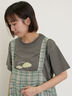 パラソル刺繍Tシャツ（オフホワイト/グレー/チャコールグレー）｜Samansa Mos2（サマンサ モスモス）通販