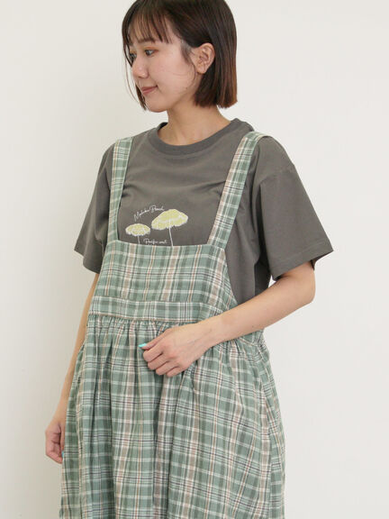 パラソル刺繍Tシャツ（オフホワイト/グレー/チャコールグレー）｜Samansa Mos2（サマンサ モスモス）通販