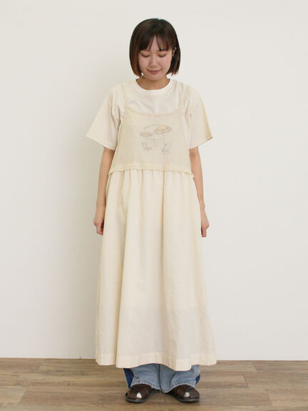 パラソル刺繍Tシャツ（オフホワイト/グレー/チャコールグレー）｜Samansa Mos2（サマンサ モスモス）通販