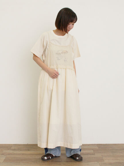 パラソル刺繍Tシャツ（オフホワイト/グレー/チャコールグレー）｜Samansa Mos2（サマンサ モスモス）通販