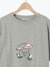 パラソル刺繍Tシャツ（オフホワイト/グレー/チャコールグレー）｜Samansa Mos2（サマンサ モスモス）通販