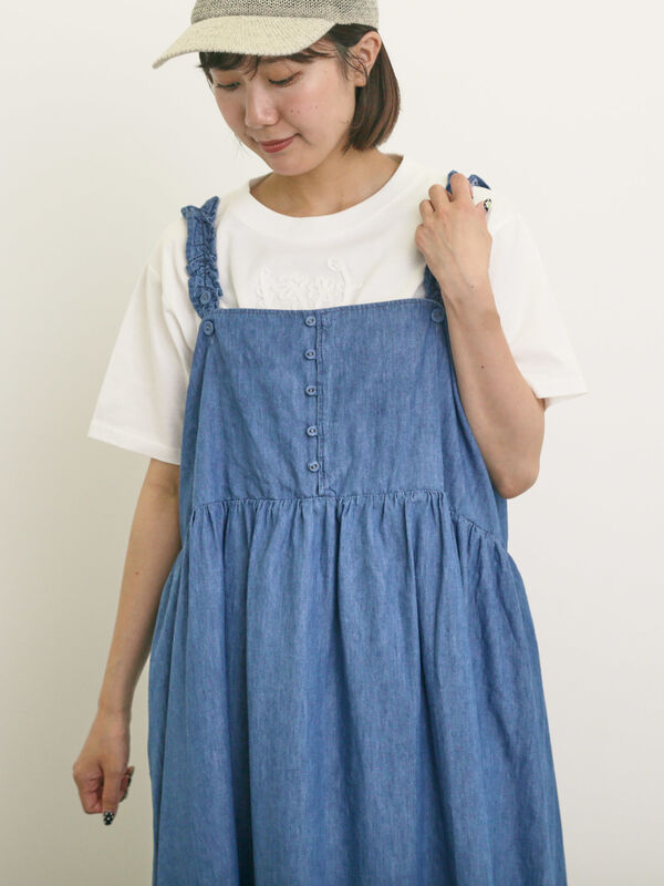 花瓶柄コード刺繍Tシャツ（オフホワイト）｜Samansa Mos2（サマンサ モスモス）通販