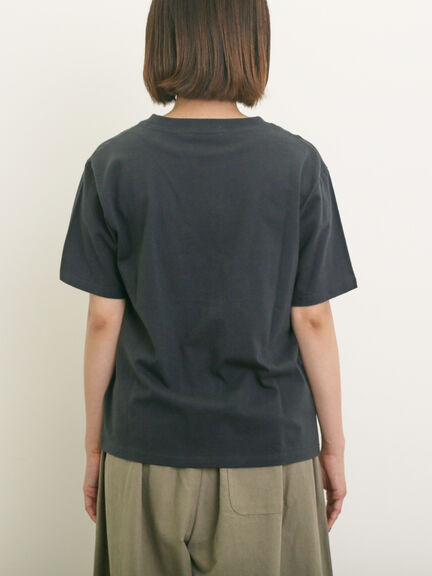 花瓶柄コード刺繍Tシャツ（オフホワイト/ブラック/ベージュ）｜Samansa Mos2（サマンサ モスモス）通販
