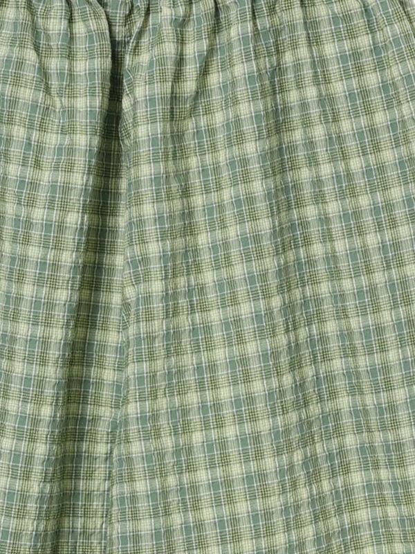 パンツ ponka セール】 【速乾/UV加工】ぽこぽこチェック柄パンツ（グレー/ブラック