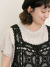 【オーガニックコットン】ドット柄Tシャツ（オフホワイト/グレー/チャコールグレー/ネイビー）｜Samansa Mos2（サマンサ モスモス）通販