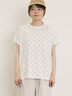 【オーガニックコットン】ドット柄Tシャツ（オフホワイト/グレー/チャコールグレー/ネイビー）｜Samansa Mos2（サマンサ モスモス）通販